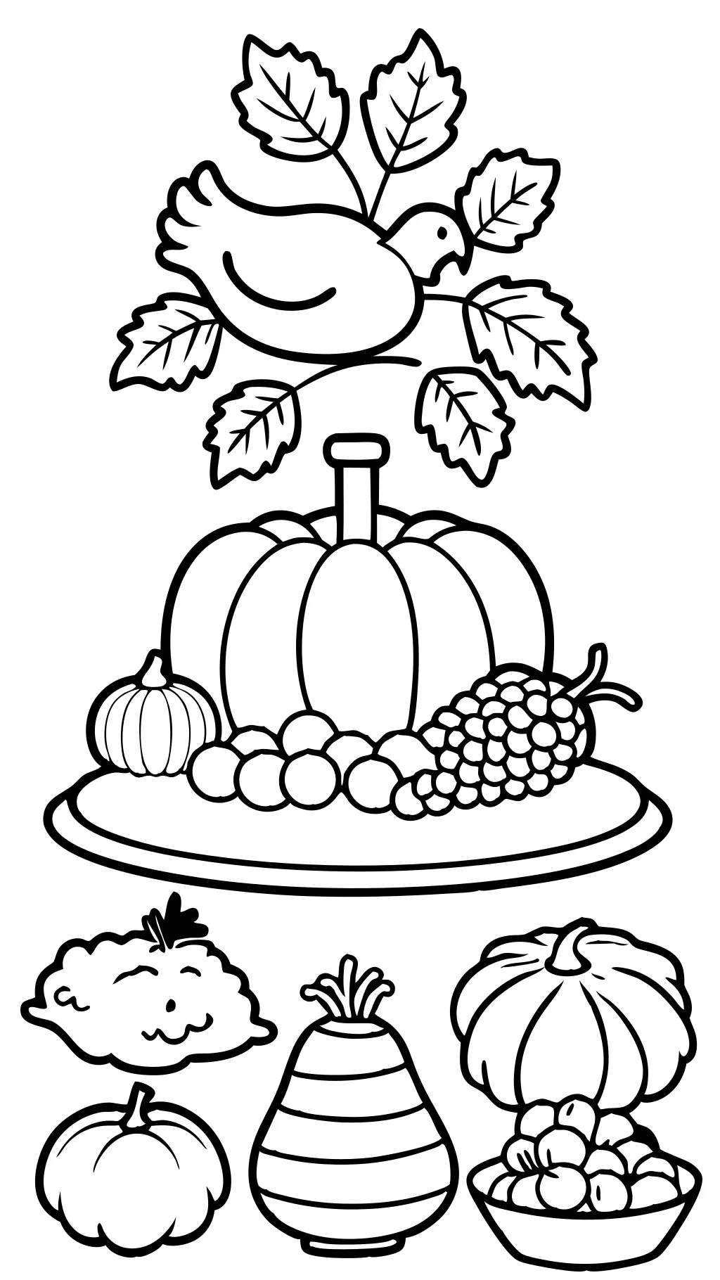 thanksgiving day coloring pages printable